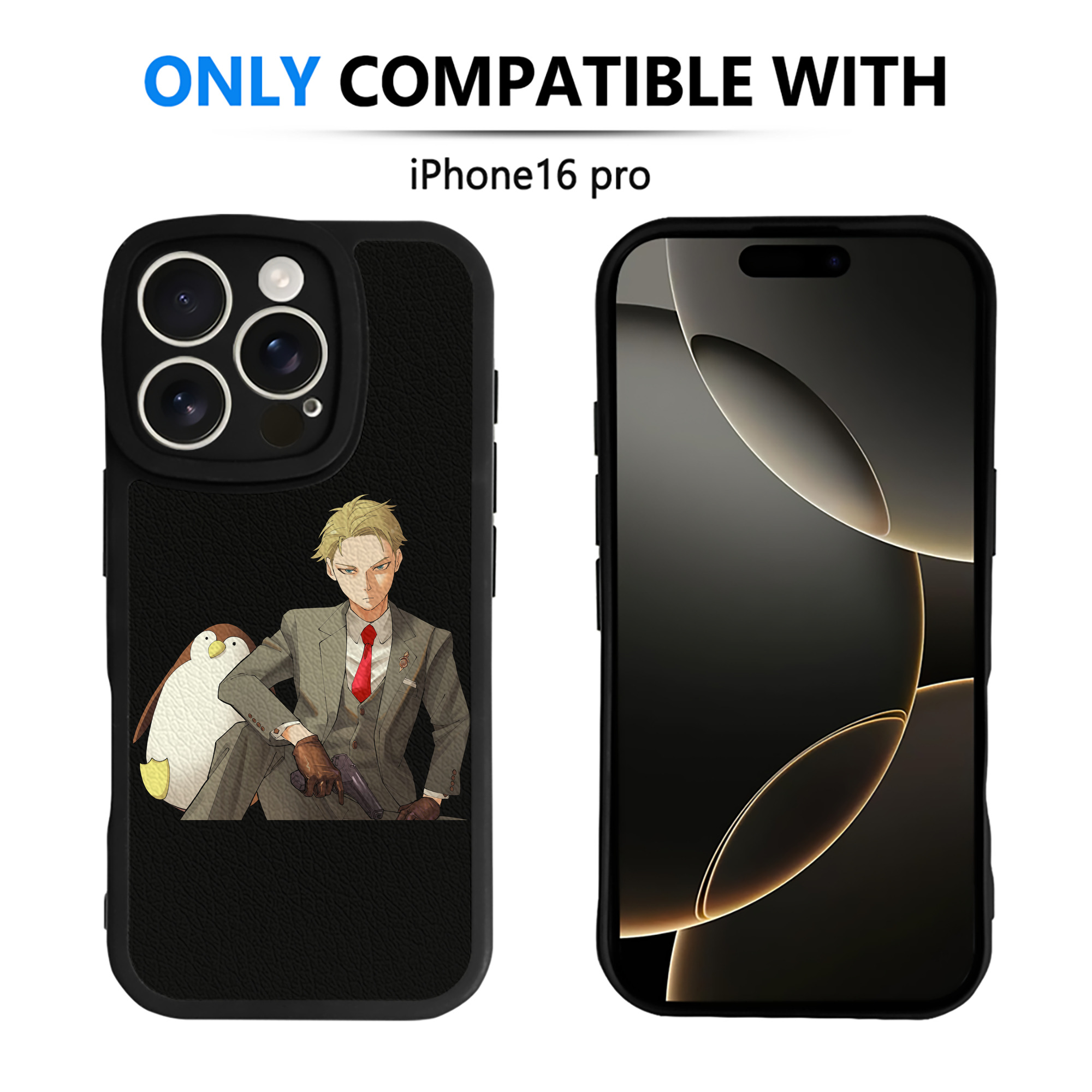 （画像用） SPY×FAMILY间谍家家酒 【iPhone 16シリーズ対応】シリコンスマホケース（レザー調） 材質：シリコン